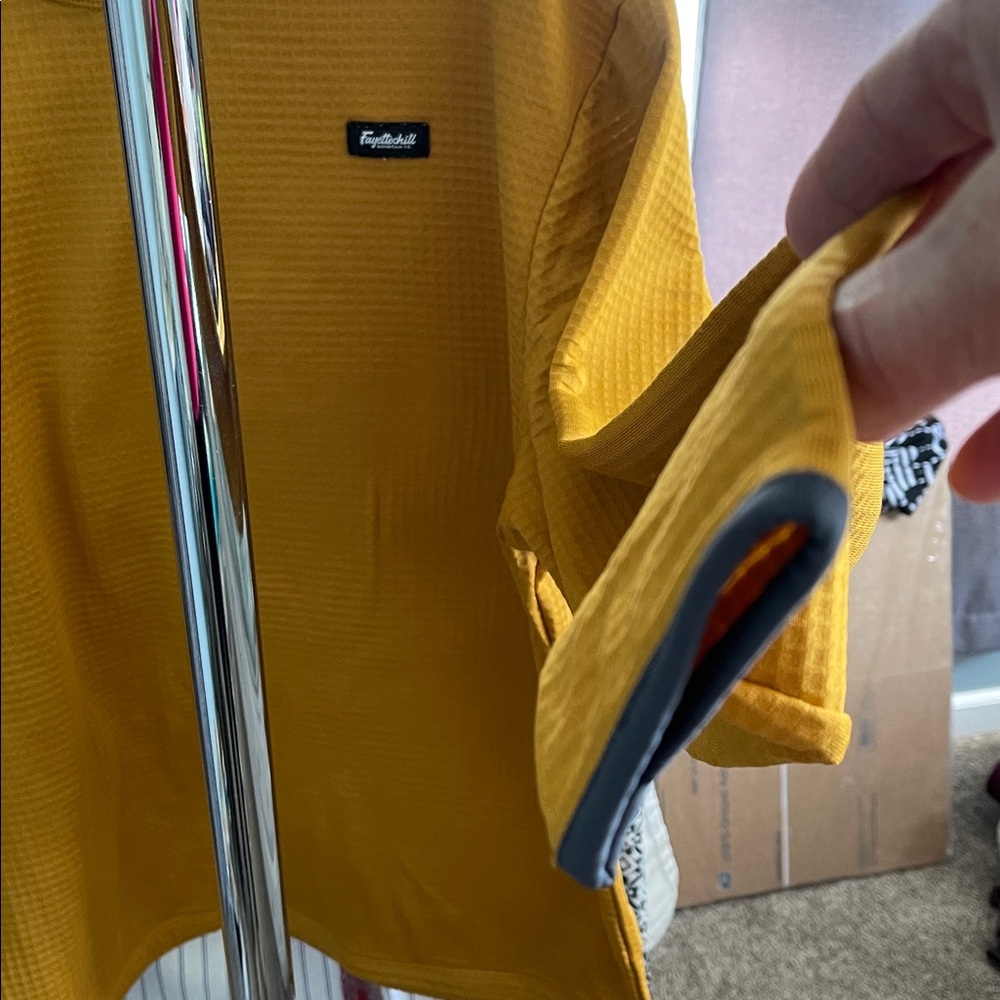 Fayettechill Men's Mustard Crewneck Sweater - Picture 3 of 3
